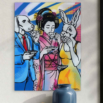Love Blooms in Kyoto (Original Painting)