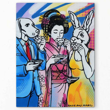 Love Blooms in Kyoto (Original Painting)