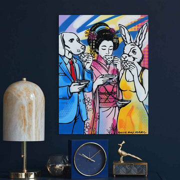 Love Blooms in Kyoto (Original Painting)
