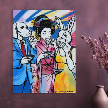 Love Blooms in Kyoto (Original Painting)