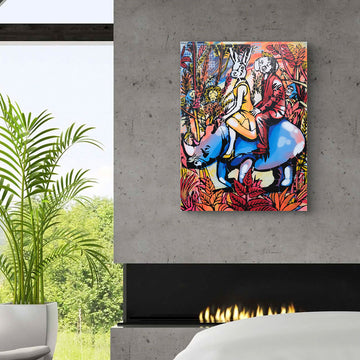 Love in The Jungle (Original Painting)