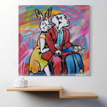 Love Our Vespa Time (Original Painting)