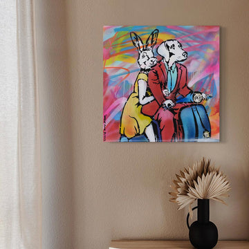 Love Our Vespa Time (Original Painting)