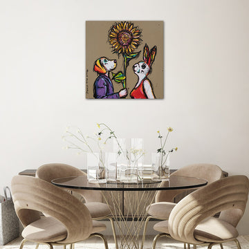 Love and Sunflowers (Original Painting)