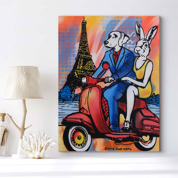 Lovely Days in Paris (Original Painting)