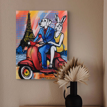 Lovely Days in Paris (Original Painting)