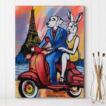 Lovely Days in Paris (Original Painting)