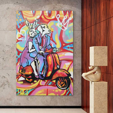 Lovers All Day and Night (Original Painting)