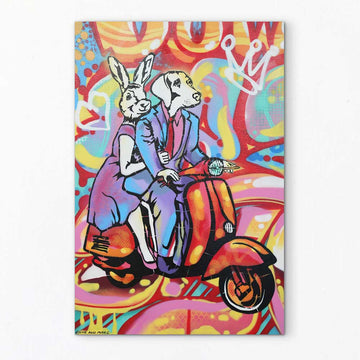 Lovers All Day and Night (Original Painting)