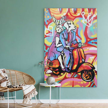 Lovers All Day and Night (Original Painting)