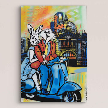 Melbourne Riders (Original Painting)