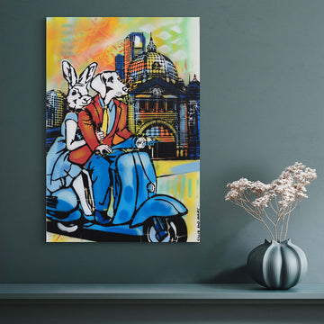 Melbourne Riders (Original Painting)