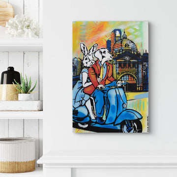 Melbourne Riders (Original Painting)