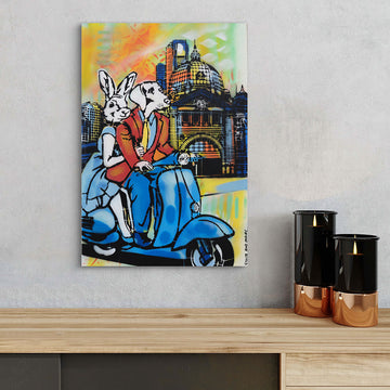 Melbourne Riders (Original Painting)