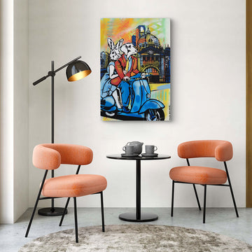 Melbourne Riders (Original Painting)