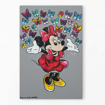 Minnie Loves The World (Original Painting)