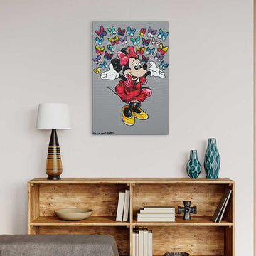 Minnie Loves The World (Original Painting)