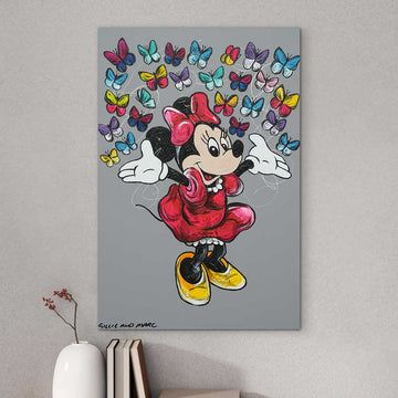 Minnie Loves The World (Original Painting)