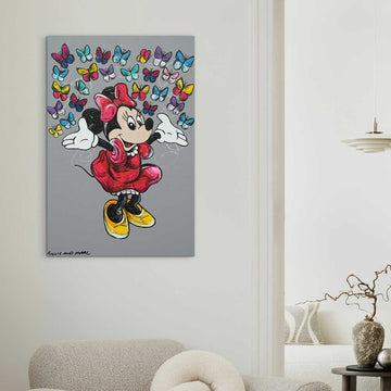 Minnie Loves The World (Original Painting)