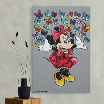 Minnie Loves The World (Original Painting)
