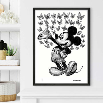Mickey Is Here (Giclee Canvas Print)