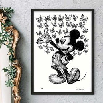 Mickey Is Here (Giclee Canvas Print)