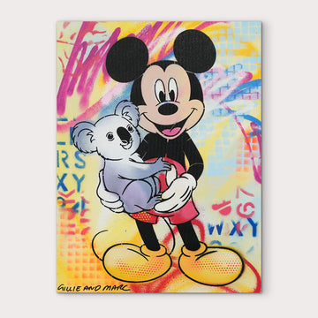 Mickey Loves All Koalas (Original Painting)