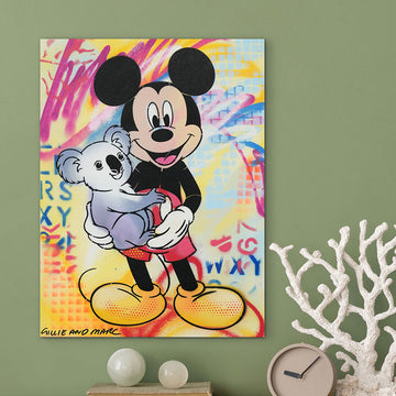 Mickey Loves All Koalas (Original Painting)