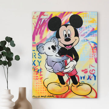 Mickey Loves All Koalas (Original Painting)