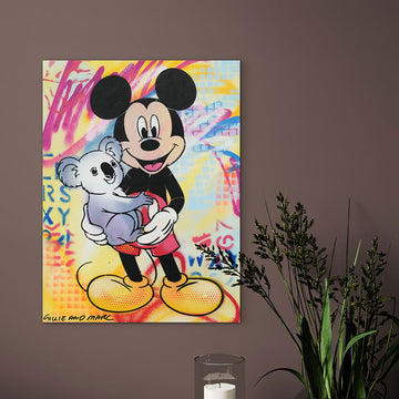 Mickey Loves All Koalas (Original Painting)