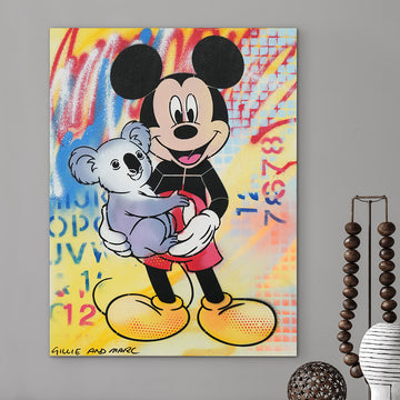 Mickey Loves Wildlife (Original Painting)
