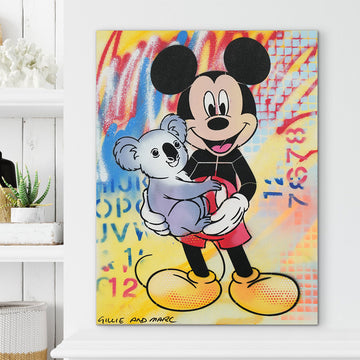 Mickey Loves Wildlife (Original Painting)
