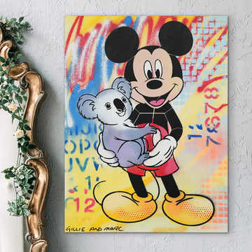 Mickey Loves Wildlife (Original Painting)