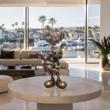 Mickey Loves Koalas (Bronze Sculpture, Miniature Collection)