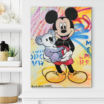 Mickey Loves Koalas (Original Painting)