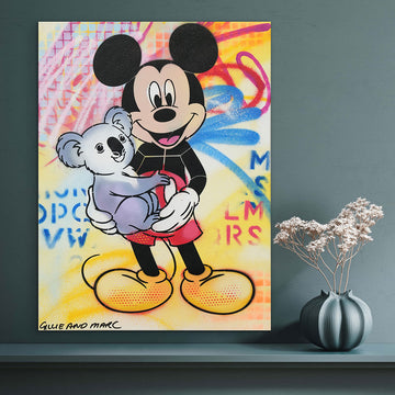 Mickey Loves Koalas (Original Painting)
