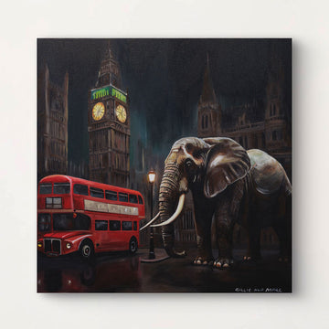 Midnight in London (Original Painting)