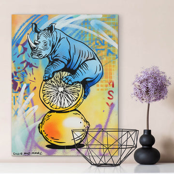 Nature Rhino (Original Painting)