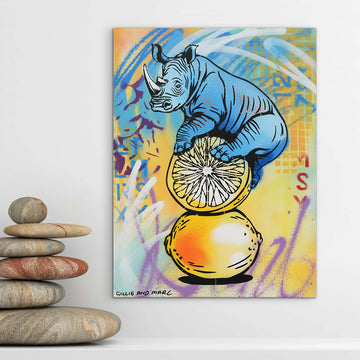 Nature Rhino (Original Painting)