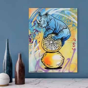 Nature Rhino (Original Painting)