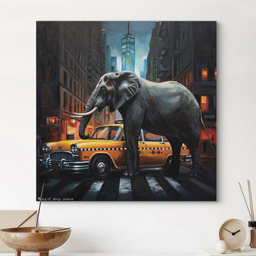 New York Elephant (Original Painting)