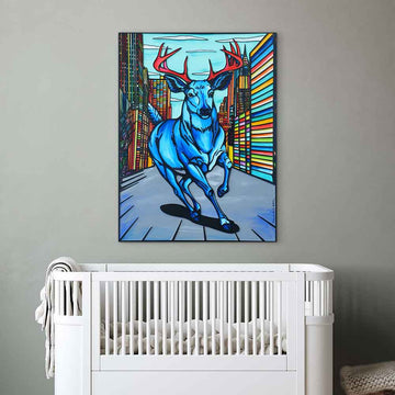 New York Stag (Original Painting)