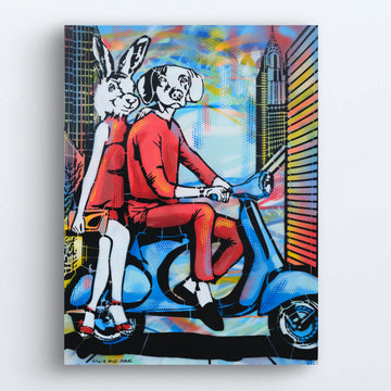 New Yorkers Party Forever (Original Painting)