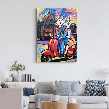 Nightlife in Melbourne (Original Painting)