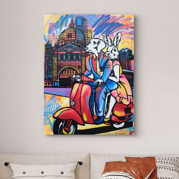 Nightlife in Melbourne (Original Painting)