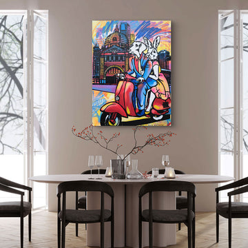 Nightlife in Melbourne (Original Painting)