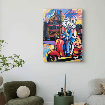 Nightlife in Melbourne (Original Painting)