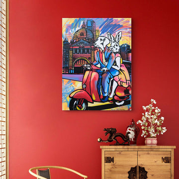 Nightlife in Melbourne (Original Painting)