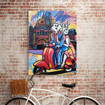 Nightlife in Melbourne (Original Painting)