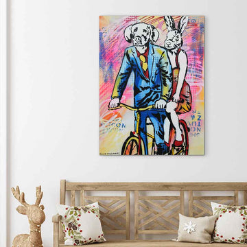 On the Road to Places They Have Never Been (Original Painting)